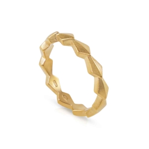 Zen Continuity Ring in gold vermeil