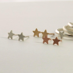 Dainty Silver Star Earrings Dainty Silver Star Earrings
