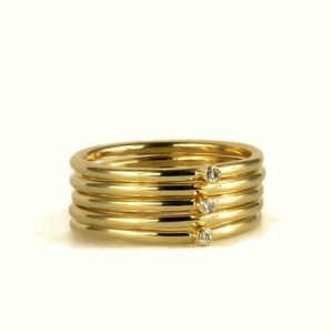 Diamond Dew Drop Stacking Rings Diamond Dew Drop Stacking Rings