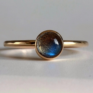 Gold Labradorite Planet Ring Gold Labradorite Planet Ring