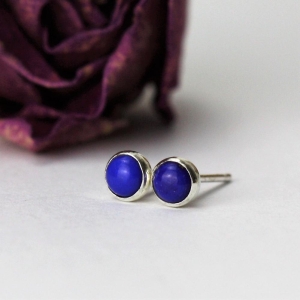 Gypsy Silver Lapis Lazuli Studs Gypsy Silver Lapis Lazuli Studs