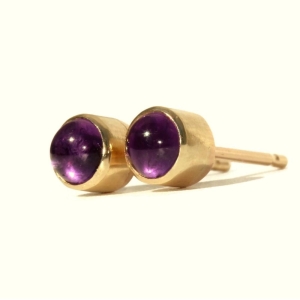 Gold Wild Flower Amethyst Earrings Gold Wild Flower Amethyst Earrings