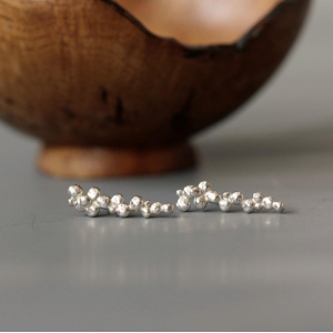 Silver Beach Pebble Earrings Silver Beach Pebble Earrings