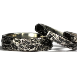 Silver Rustic Treasure Ring - 6.5 mm Silver Rustic Treasure Ring - 6.5 mm