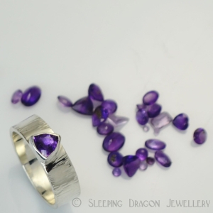 Amethyst Trillion Ring Amethyst Trillion Ring