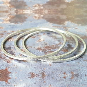 BIRCH STACKING BANGLES: ARGENTIUM SILVER BIRCH STACKING BANGLES: ARGENTIUM SILVER