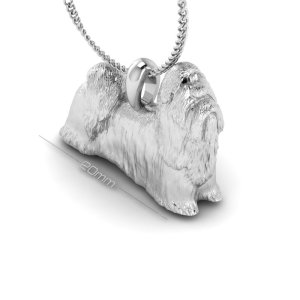 Silver Shih Tzu Pendant Silver Shih Tzu Pendant
