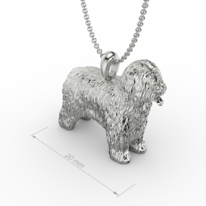 Silver Briard Pendant Silver Briard Pendant