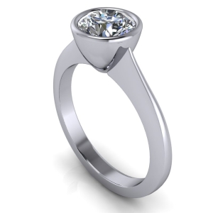 Modern bezel set solitaire Modern bezel set solitaire