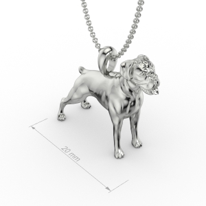 Silver Boxer Pendant Silver Boxer Pendant