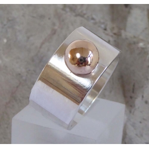 Wide silver & Gold ring Wide silver & Gold ring