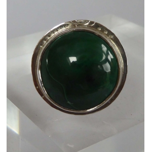 Green Malachite & silver statement ring Green Malachite & silver statement ring