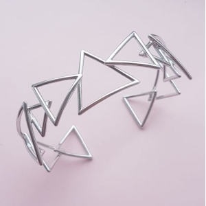 Three Peaks Silver Cuff Bracelet Three Peaks Silver Cuff Bracelet