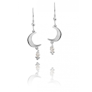 Moon Pearl Earrings Moon Pearl Earrings