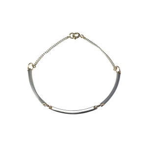 Curve Chain Bracelet in Silver & Gold