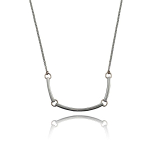 Curve Chain Necklace in Silver & Gold Curve Chain Necklace in Silver & Gold