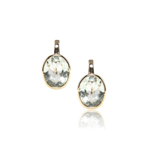Light Green Amethyst Earrings Light Green Amethyst Earrings