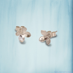 Sterling Silver Flower Ear Studs Sterling Silver Flower Ear Studs