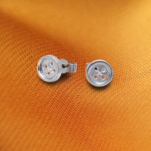 Sterling Silver "Button" Ear Studs Sterling Silver "Button" Ear Studs