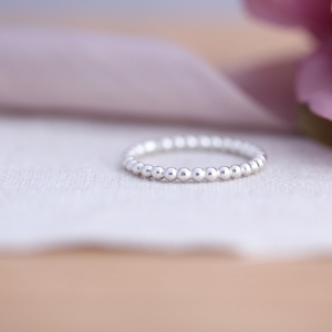 2mm Pearly Wire Stacking Ring 2mm Pearly Wire Stacking Ring