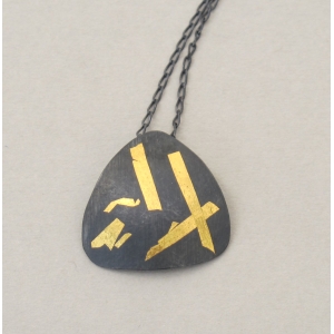 Oxidised silver keum bo pendant Oxidised silver keum bo pendant