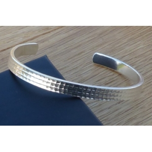 Argentium Silver Patterned Cuff Bracelet Argentium Silver Patterned Cuff Bracelet
