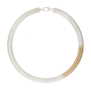 "Contempo" Sterling silver & gold filled chainmaille bracelet "Contempo" Sterling silver & gold filled chainmaille bracelet