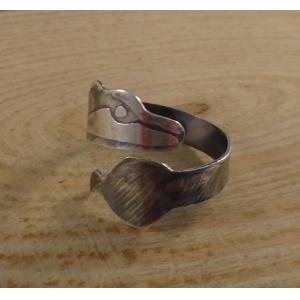 Sterling Silver Badger Adjustable Ring Sterling Silver Badger Adjustable Ring