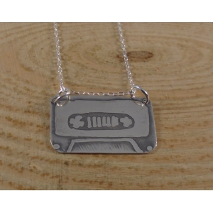 Sterling Silver Cassette Tape Necklace Sterling Silver Cassette Tape Necklace