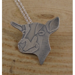 Sterling Silver Goat Necklace Sterling Silver Goat Necklace