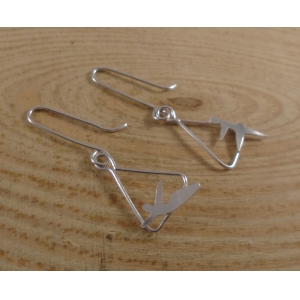Sterling Silver Trapeze Artist Earrings Sterling Silver Trapeze Artist Earrings