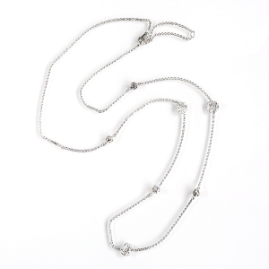 Envelop disc and Elevate bead long necklace Envelop disc and Elevate bead long necklace