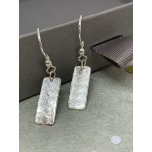Dotty Silver Bar Earrings Dotty Silver Bar Earrings