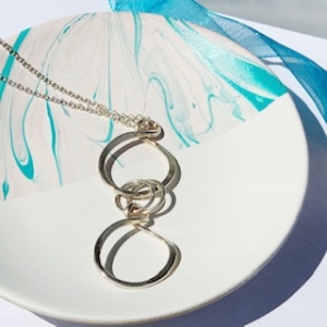 Double Twisted Hoops Necklace Double Twisted Hoops Necklace