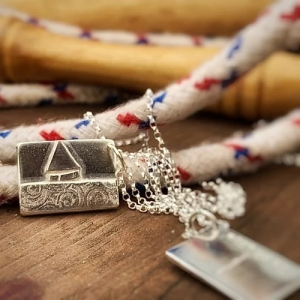 'Sail Boat' Postcard Necklace 'Sail Boat' Postcard Necklace