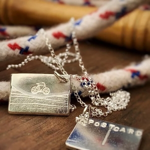 'Out for a Ride' Postcard Necklace 'Out for a Ride' Postcard Necklace