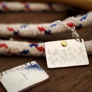 'Meadow' Postcard Necklace 'Meadow' Postcard Necklace