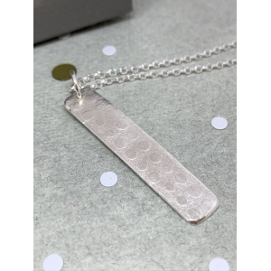 Dotty Silver Bar Necklace Dotty Silver Bar Necklace