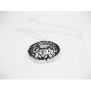 Mandala pendant two tone silver Mandala pendant two tone silver