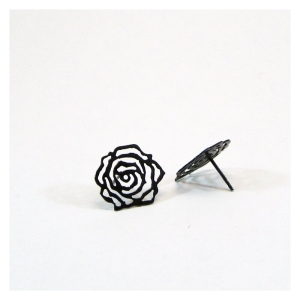 Tattoo rose ear studs Tattoo rose ear studs