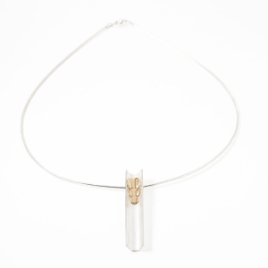 Linear Pendant in Silver and Gilt Linear Pendant in Silver and Gilt