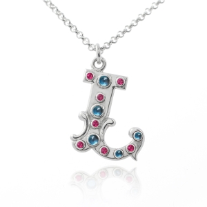 Circus Lights Initial Necklace Circus Lights Initial Necklace
