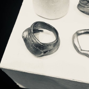 'SKINS' Organic Sculptural Sterling Silver Ring