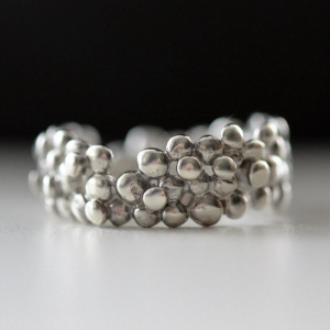 Silver Beach Pebble Ring