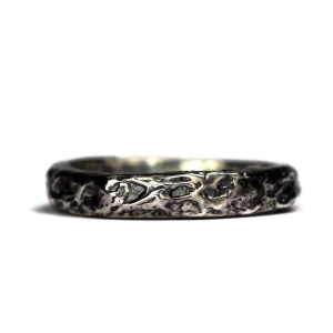 Silver Rustic Treasure Ring - 3.5 mm