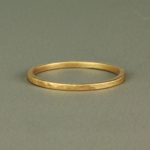 Slim Organic Gold Ring