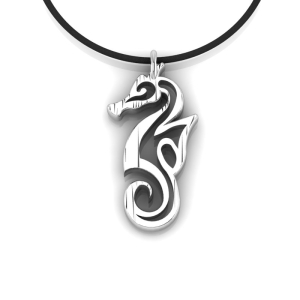 Silver Seahorse pendant.