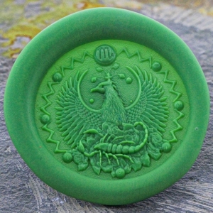 Scorpio Sign Peel and Stick Wax Seals