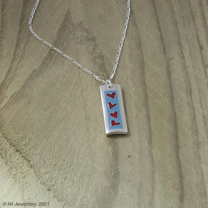 Enamelled Hearts Pendant
