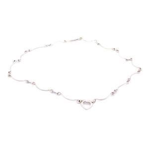 Sterling Silver Single Heart Necklace